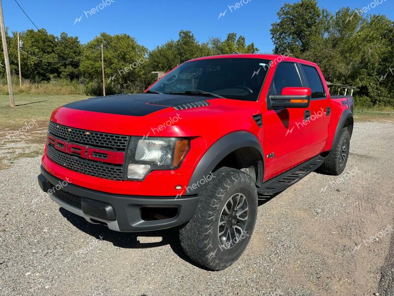 FORD F150 SVT R 2012 red crew pic gas 1FTFW1R65CFB42304 photo #3