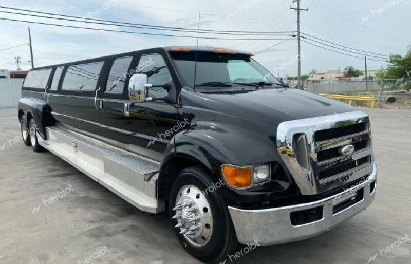 FORD F650 SUPER 2006 black conventi diesel 3FRNW65B86V317884 photo #3