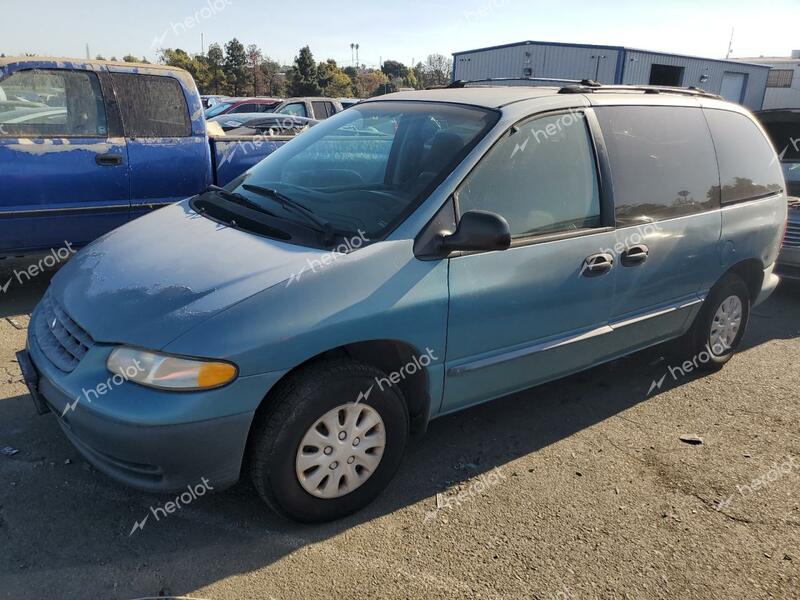 PLYMOUTH VOYAGER 1996 blue  gas 2P4FP2539TR819096 photo #1