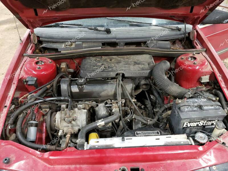 PLYMOUTH SUNDANCE 1989 red hatchbac gas 1P3BP48K4KN671128 photo #4