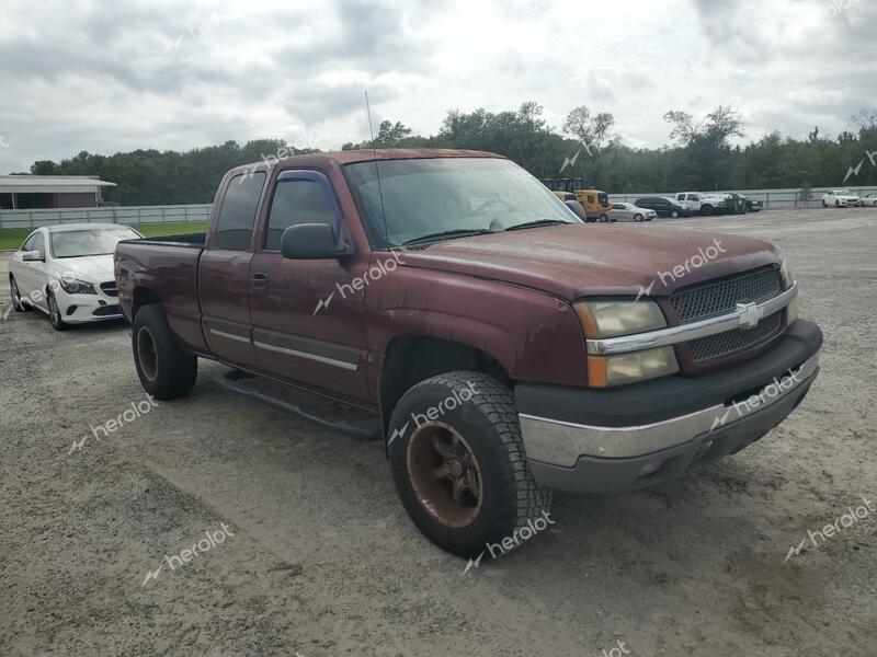 CHEVROLET SILVERADO 2003 maroon 4dr ext gas 1GCEK19T93E240206 photo #1