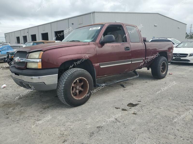 CHEVROLET SILVERADO 2003 maroon 4dr ext gas 1GCEK19T93E240206 photo #4