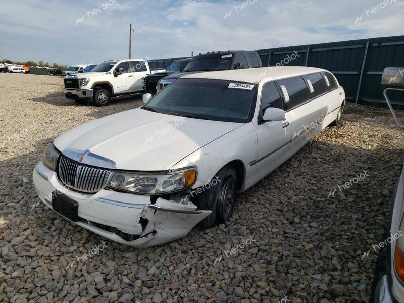 LINCOLN TOWN CAR E 2000 white limousin gas 1L1FM81W0YY869465 photo #1