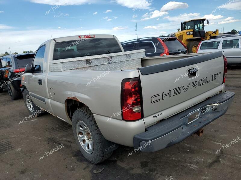 CHEVROLET SILVERADO 2005 tan pickup gas 1GCEC14V65Z357629 photo #4