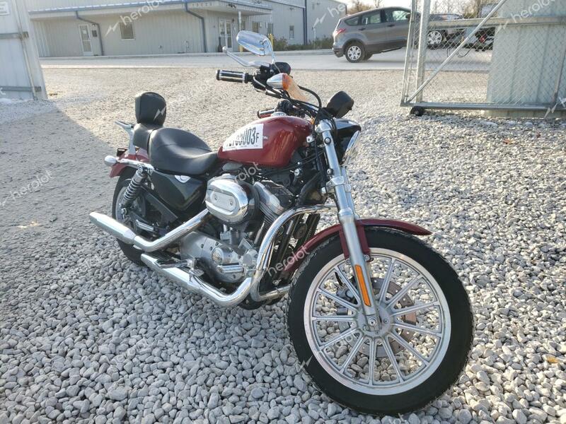 HARLEY-DAVIDSON XL883 L 2007 red  gas 1HD4CR2137K429665 photo #1