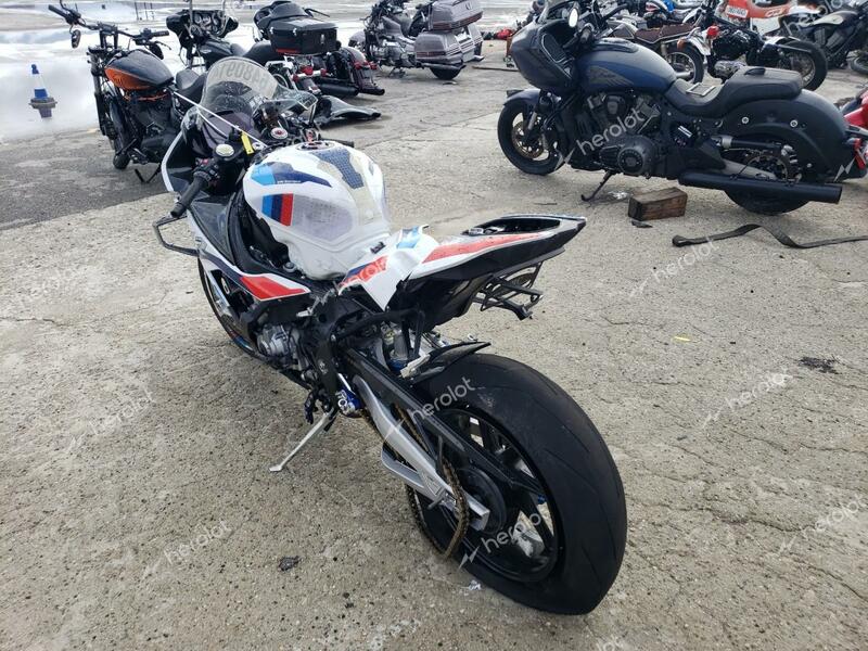 BMW M 1000 RR 2021 white  gas WB10E7306M6E06907 photo #4