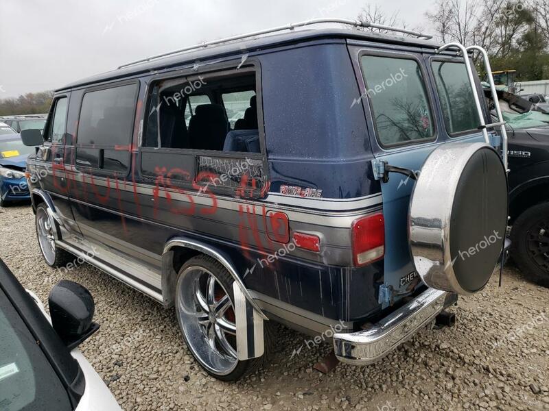 CHEVROLET G20 1986 blue  gas 1GBEG25H8G7125927 photo #3