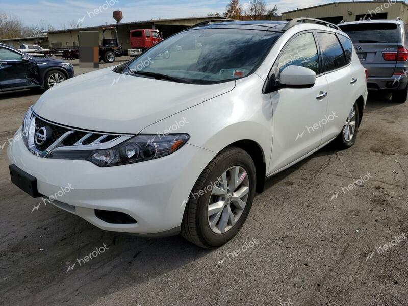 NISSAN MURANO S 2014 white  gas JN8AZ1MW8EW533639 photo #1