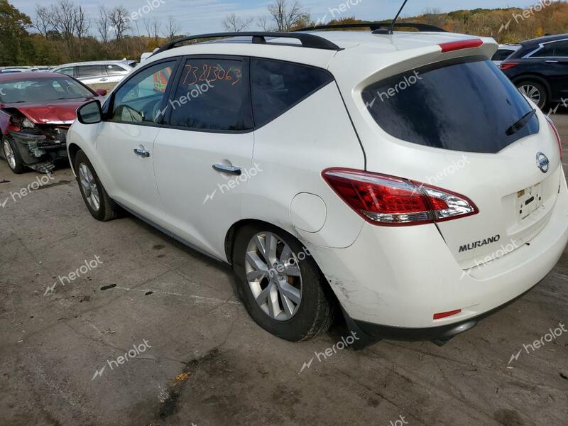 NISSAN MURANO S 2014 white  gas JN8AZ1MW8EW533639 photo #3