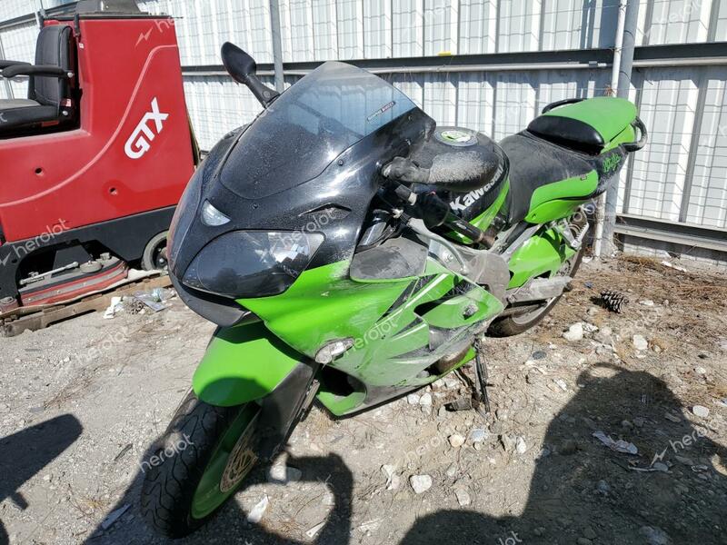 KAWASAKI ZX600 J1 2000 green racer gas JKAZX4J12YA007985 photo #3