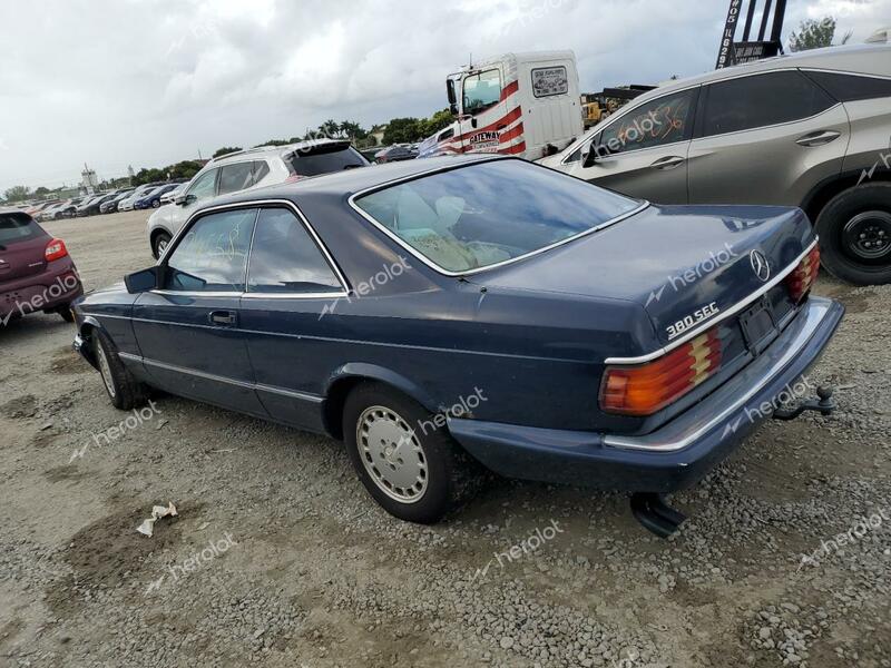 MERCEDES-BENZ 380-CLASS 1984 blue   WDB1260431A045192 photo #3