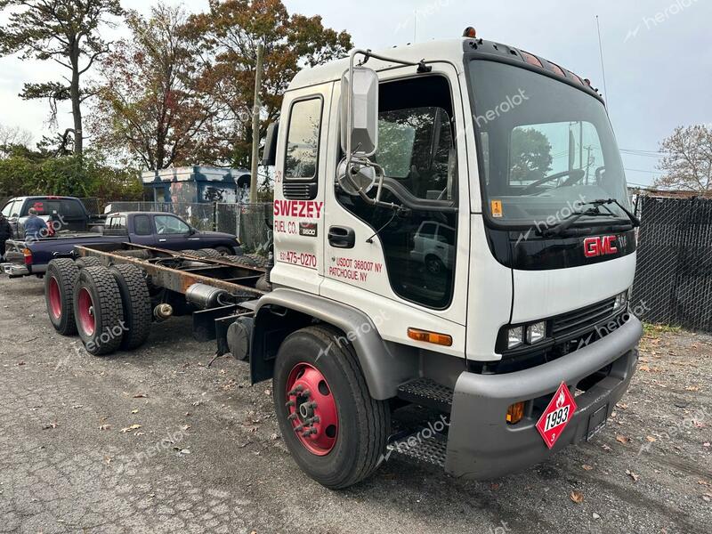 GMC T-SERIES F 2001 white tilt cab diesel 1GDT7C4C11J513778 photo #1