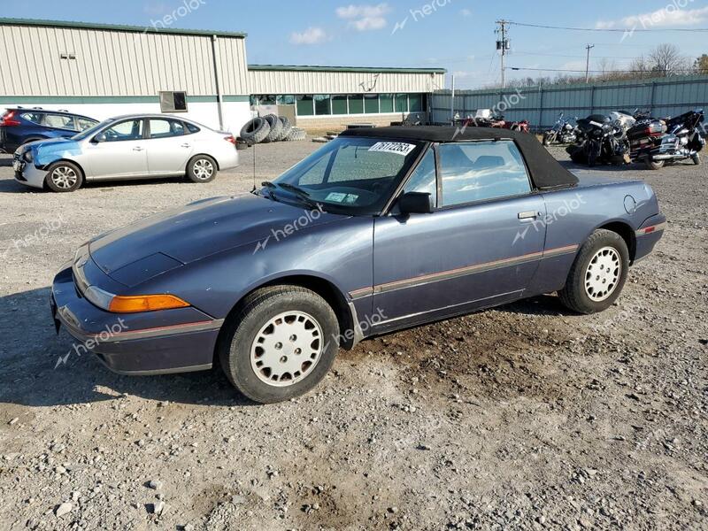 MERCURY CAPRI 1991 blue converti gas 6MPCT01Z9M8628785 photo #1