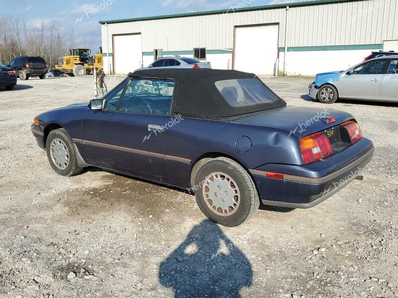 MERCURY CAPRI 1991 blue converti gas 6MPCT01Z9M8628785 photo #3