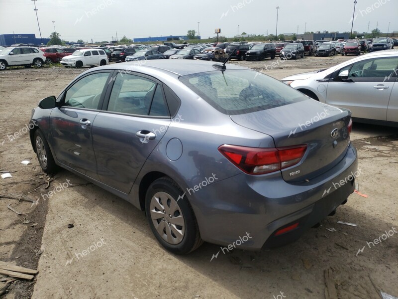 KIA RIO LX 2020 gray  gas 3KPA24AD4LE321848 photo #4