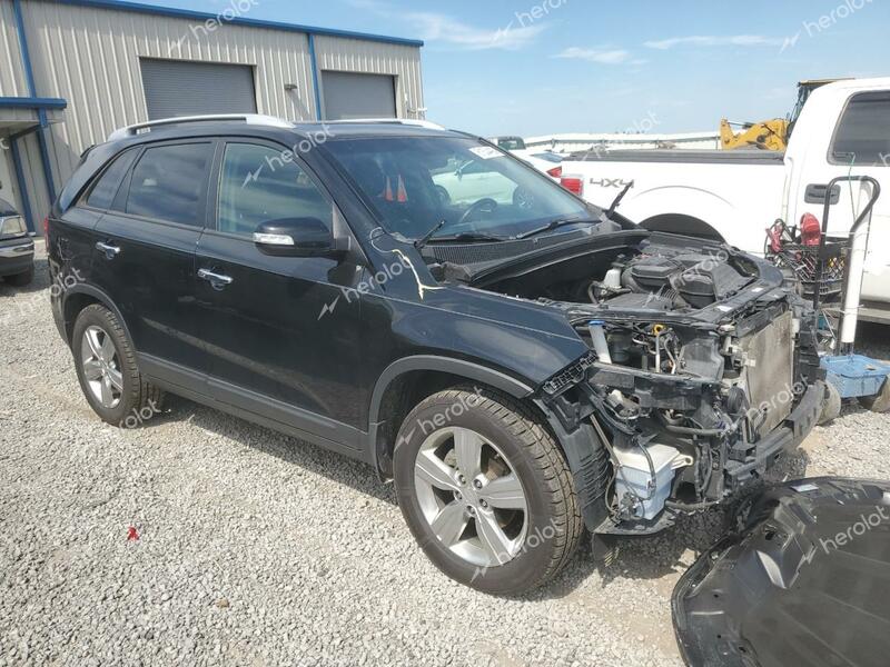 KIA SORENTO EX 2011 black  gas 5XYKU4A1XBG032219 photo #1