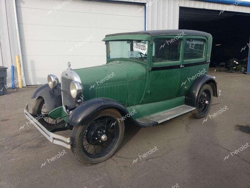 FORD MODEL A 1929 green   A1473531 photo #1