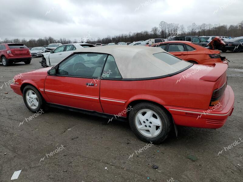 PONTIAC SUNBIRD LE 1994 red converti gas 1G2JB34T0R7587068 photo #3