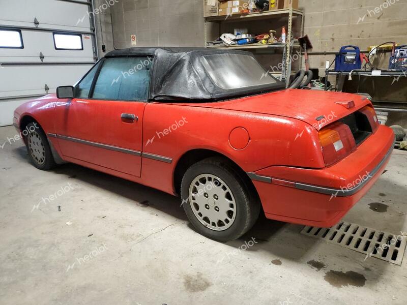 MERCURY CAPRI 1993 red converti gas 6MPCT01Z3P8643500 photo #3