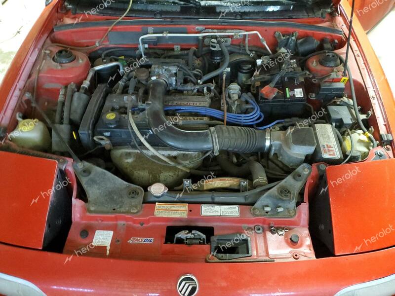 MERCURY CAPRI 1993 red converti gas 6MPCT01Z3P8643500 photo #4