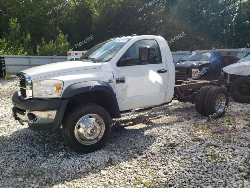 DODGE RAM 4500 S 2008 white chassis diesel 3D6WD66A68G113325 photo #1