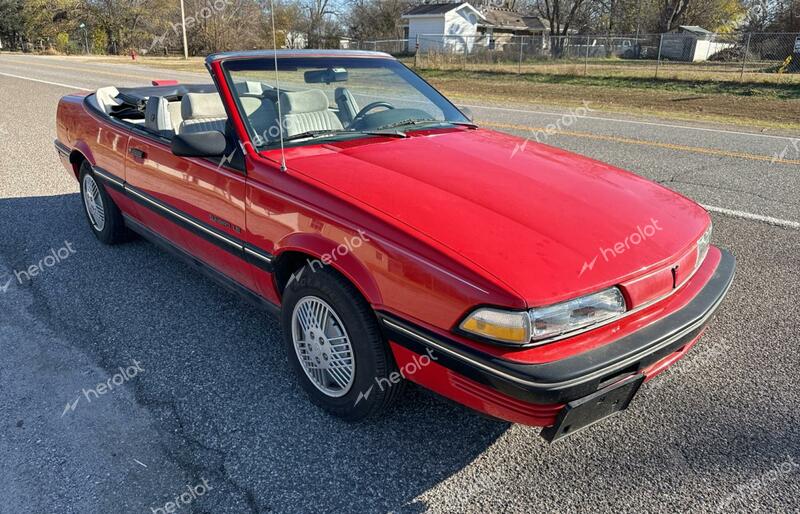 PONTIAC SUNBIRD LE 1990 red  gas 1G2JB34K5L7522179 photo #1