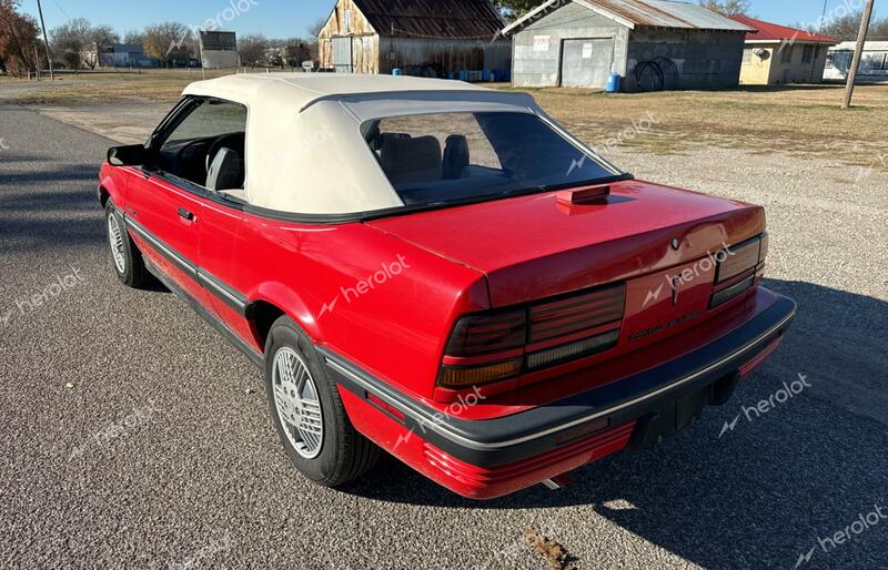 PONTIAC SUNBIRD LE 1990 red  gas 1G2JB34K5L7522179 photo #4