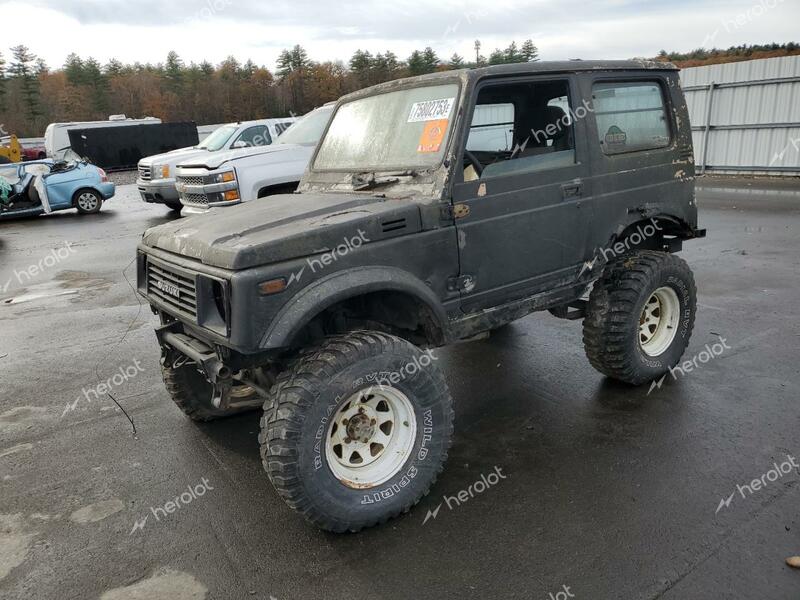 SUZUKI SAMURAI 1986 black  gas JS3JC51VXG4110089 photo #1