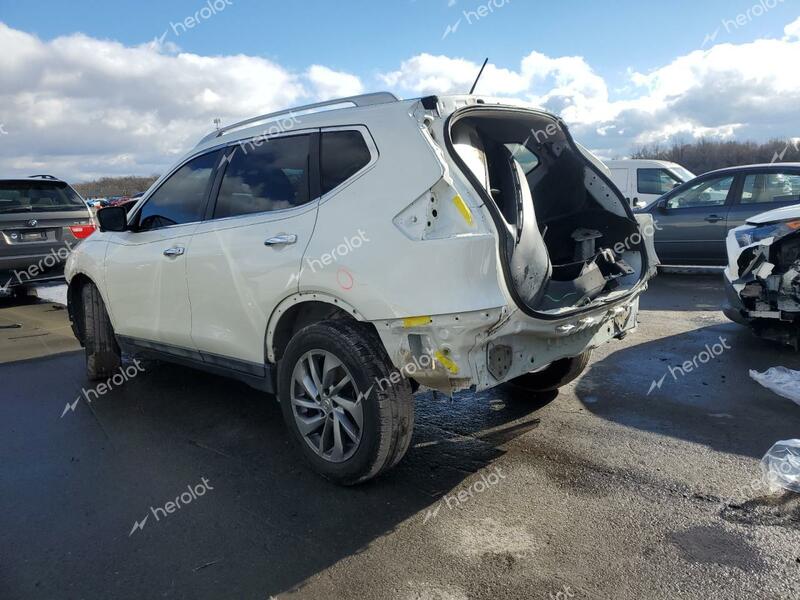 NISSAN ROGUE 2015 white  gas 5N1AT2MV5FC808165 photo #3