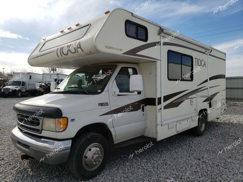 FLEE MOTORHOME 2002 white cutaway gas 1FDXE45S61HA73809 photo #3