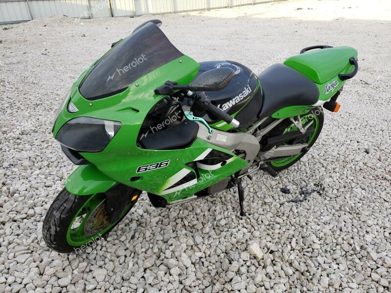 KAWASAKI ZX600 J1 2000 green  gas JKAZX4J1XYA005532 photo #3