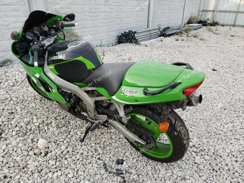 KAWASAKI ZX600 J1 2000 green  gas JKAZX4J1XYA005532 photo #4