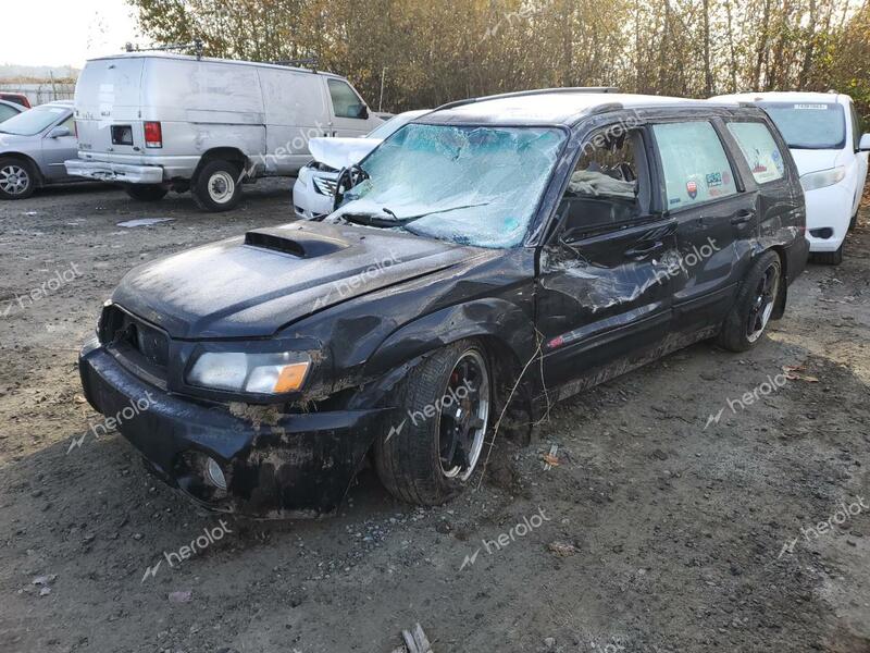 SUBARU FORESTER 2 2005 black  gas JF1SG696X5H716644 photo #1