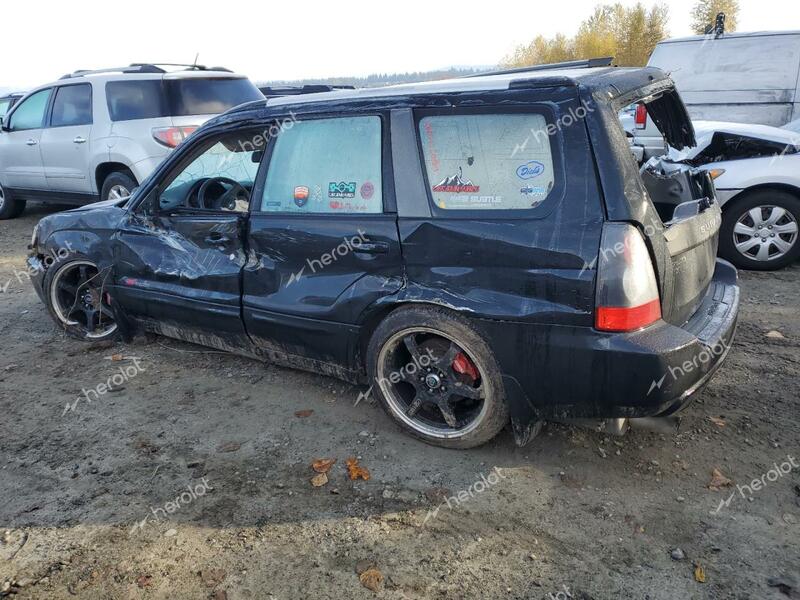 SUBARU FORESTER 2 2005 black  gas JF1SG696X5H716644 photo #3