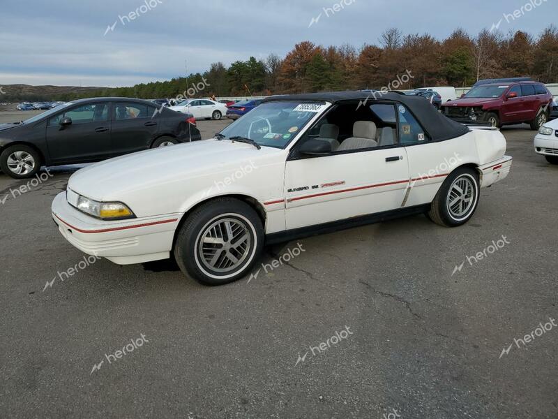 PONTIAC SUNBIRD SE 1992 white  gas 1G2JB34H4N7538333 photo #1