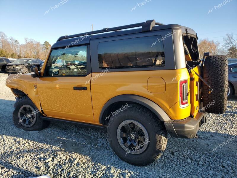 FORD BRONCO BAD 2021 yellow  gas 1FMDE5CH3MLA62798 photo #3