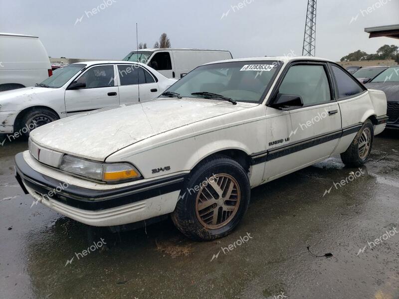 PONTIAC SUNBIRD LE 1991 white  gas 1G2JB14T2M7593600 photo #1