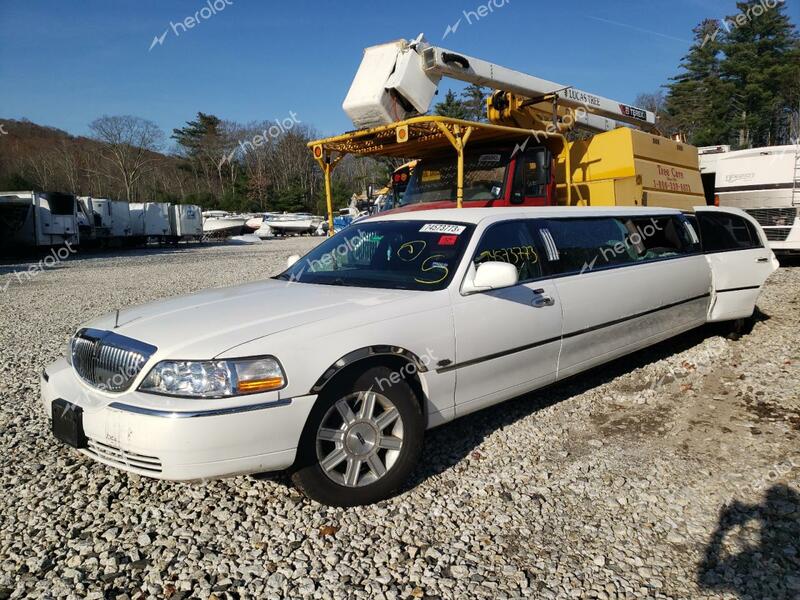 LINCOLN TOWN CAR E 2008 white limousin gas 2L1FM88W58X635635 photo #1