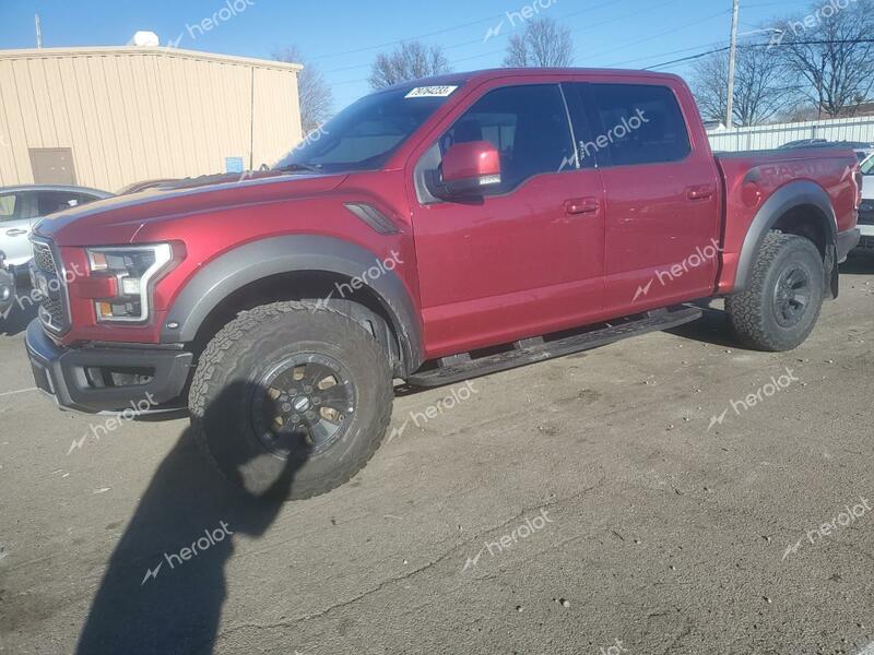 FORD F150 RAPTO 2018 red  gas 1FTFW1RG7JFC54091 photo #1