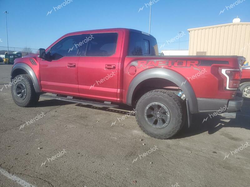 FORD F150 RAPTO 2018 red  gas 1FTFW1RG7JFC54091 photo #3