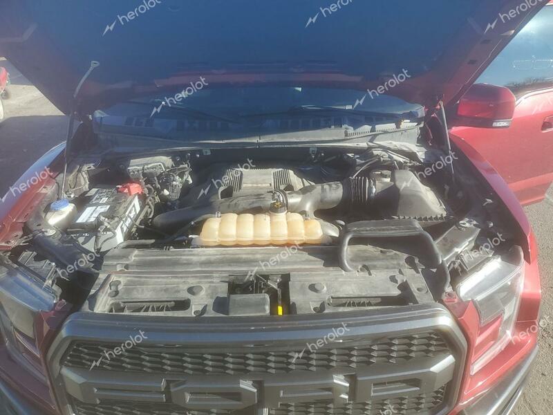 FORD F150 RAPTO 2018 red  gas 1FTFW1RG7JFC54091 photo #4