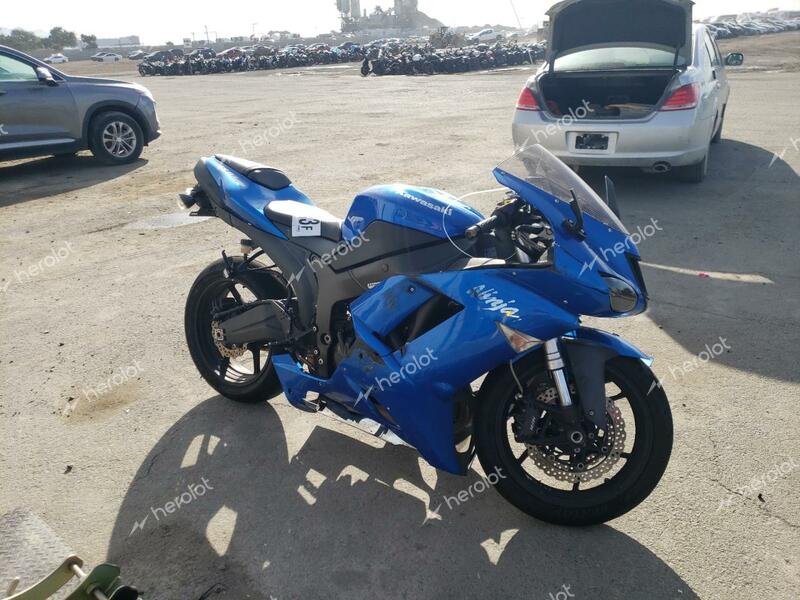 KAWASAKI ZX600 P 2008 blue  gas JKAZX4P148A041658 photo #1