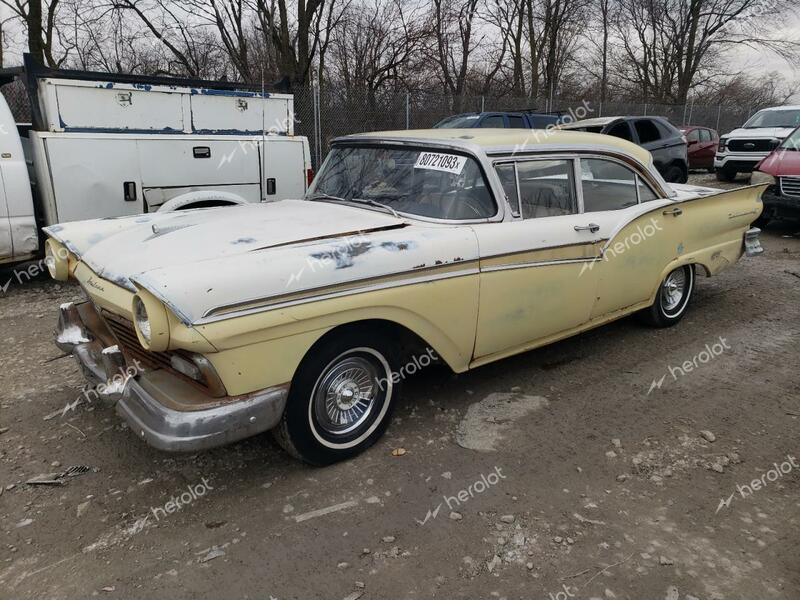 FORD FAIRLANE 1957 cream   C7FT375869 photo #1