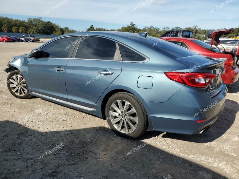 HYUNDAI SONATA SPO 2015 blue  gas 5NPE34AF1FH103642 photo #3