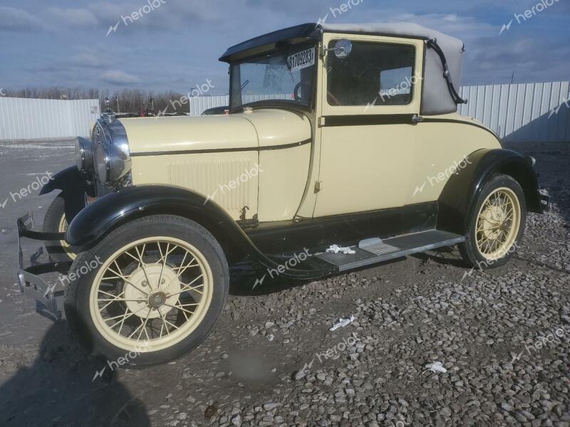 FORD MODEL A 1928 yellow   A4651941 photo #1