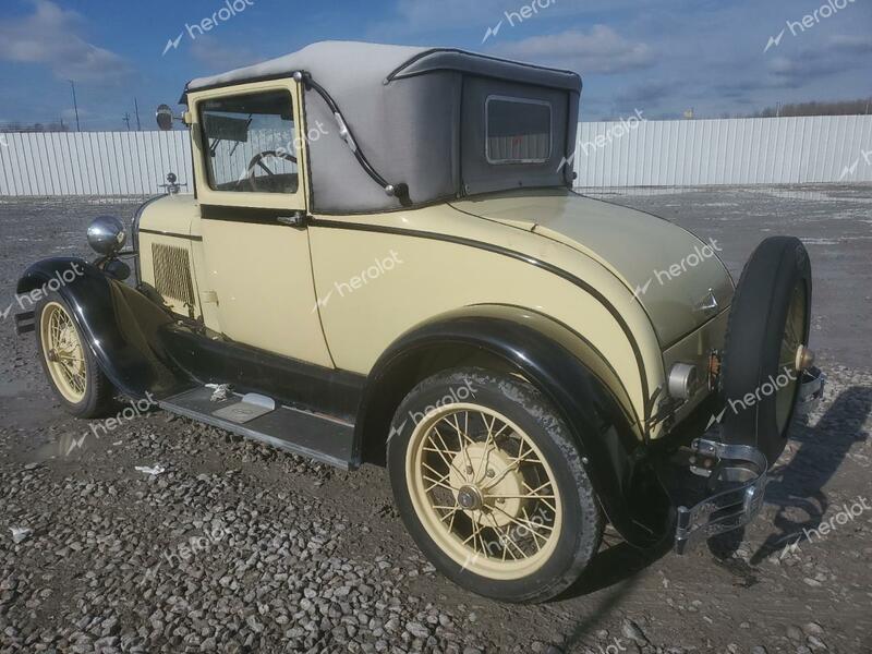 FORD MODEL A 1928 yellow   A4651941 photo #3