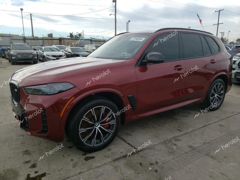 BMW X5 M60I 2024 red  gas 5UX33EU08R9S91219 photo #1