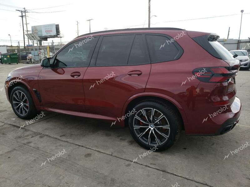 BMW X5 M60I 2024 red  gas 5UX33EU08R9S91219 photo #3