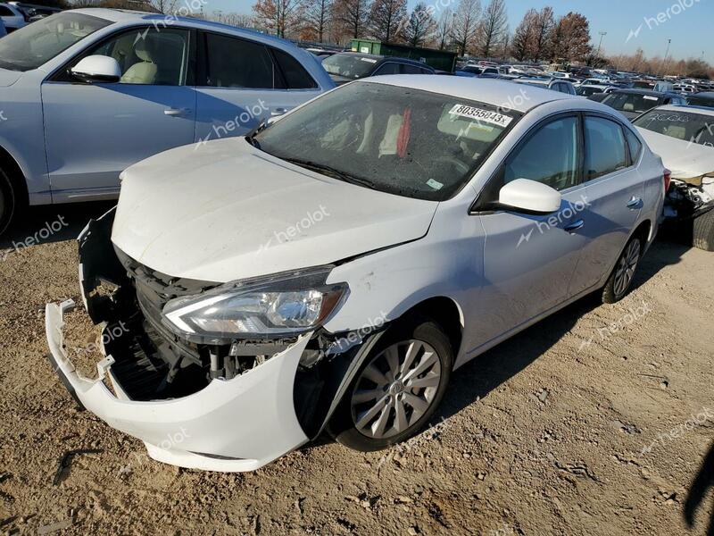 NISSAN SENTRA S 2017 white  gas 3N1AB7AP0HY315467 photo #1