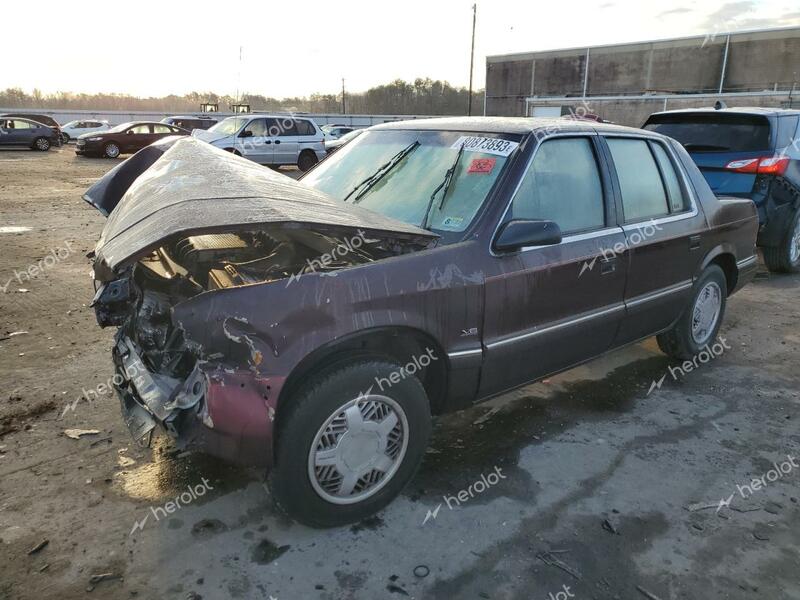 DODGE SPIRIT LE 1992 burgundy  gas 1B3XA5639NF204862 photo #1